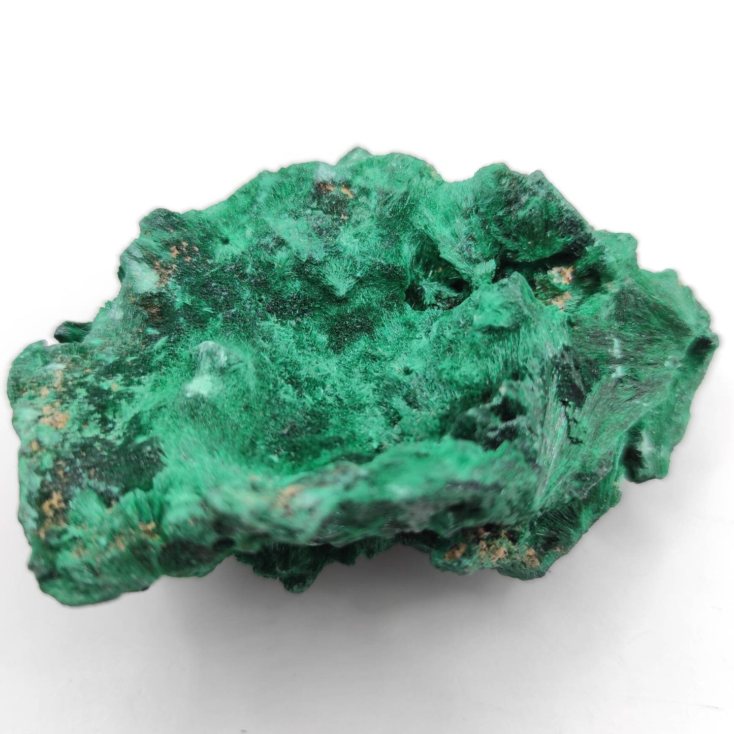 131g Fibrous Malachite Hubei Malachite Natural Malachite Sparkling Malachite Raw Mineral Specimen Natural Crystals Green Malachite Crystal