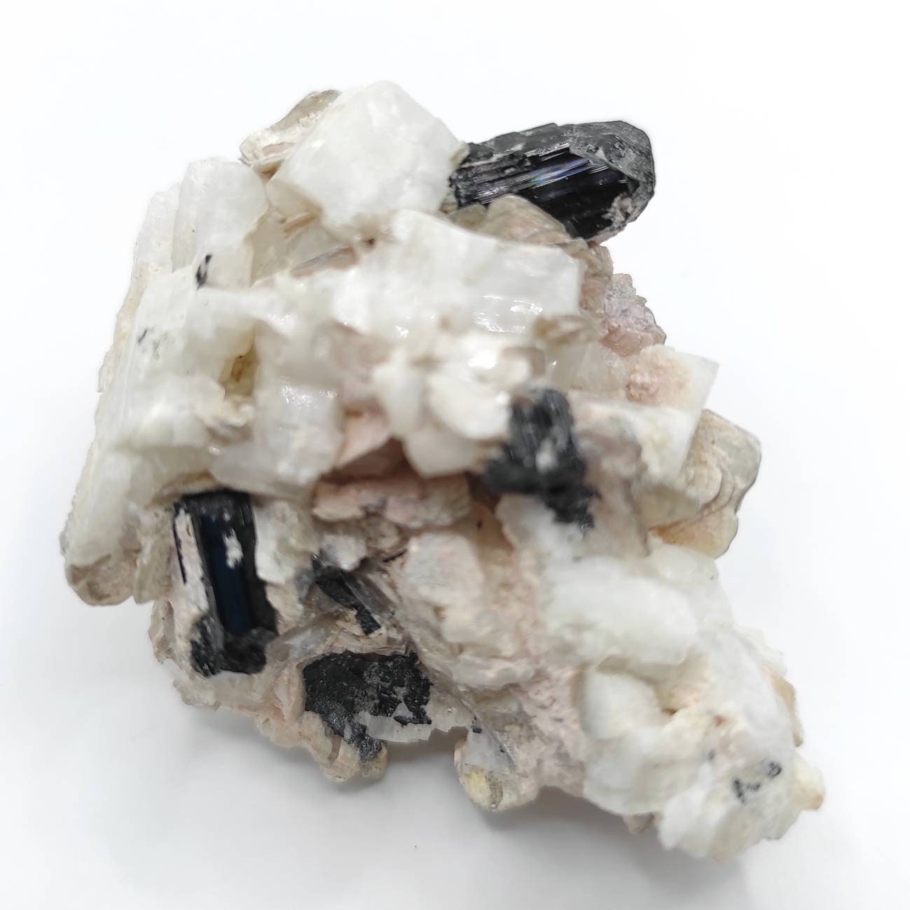 49g Black Tourmaline in Matrix Crystals Natural Black Tourmaline Cluster from Skardu Pakistan Raw Tourmaline Crystal Cluster Mineral Gem