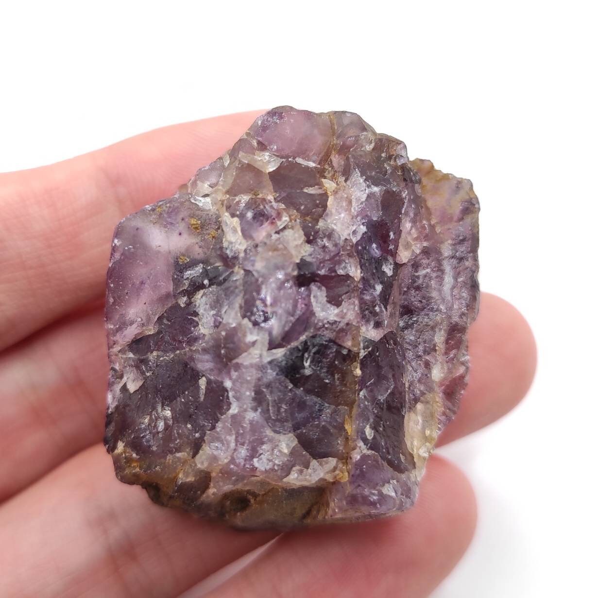 48g Purple Fluorite from Harcourt, Ontario - Canadian Fluorite Specimen - Natural Raw Purple Fluorite Mineral - Schickler Mine Occurence