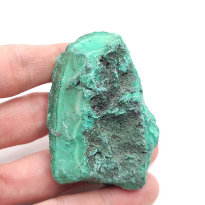 128g Rough Malachite Chunk - Mineral Specimen - Natural Green Crystals - Green Malachite - Natural Raw Crystal Cluster - Unique Specimen