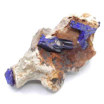 106g Azurite in Matrix - Kerrouchen, Morocco - Blue Azurite Specimen in Matrix - Crystallized Blue Azurite - High Quality Azurite Mineral