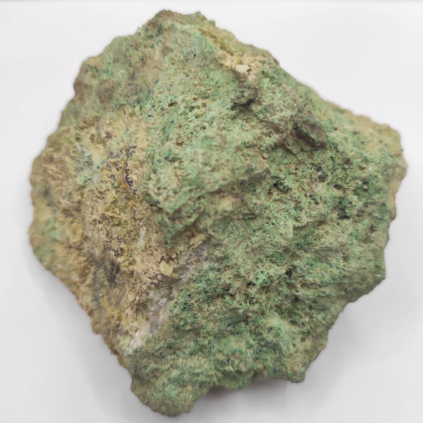 844g Grossular Garnet and Diopside Mineral Specimen - St Denis de Brompton, Quebec - Green Grossular from Canada - Large Green Mineral