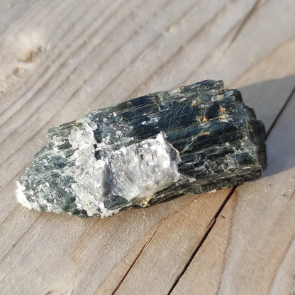9.26g Tremolite Mineral Specimen from Wilberforce, Ontario, Canada - Natural Dark Blue Green Tremolite - Rough Tremolite Crystal