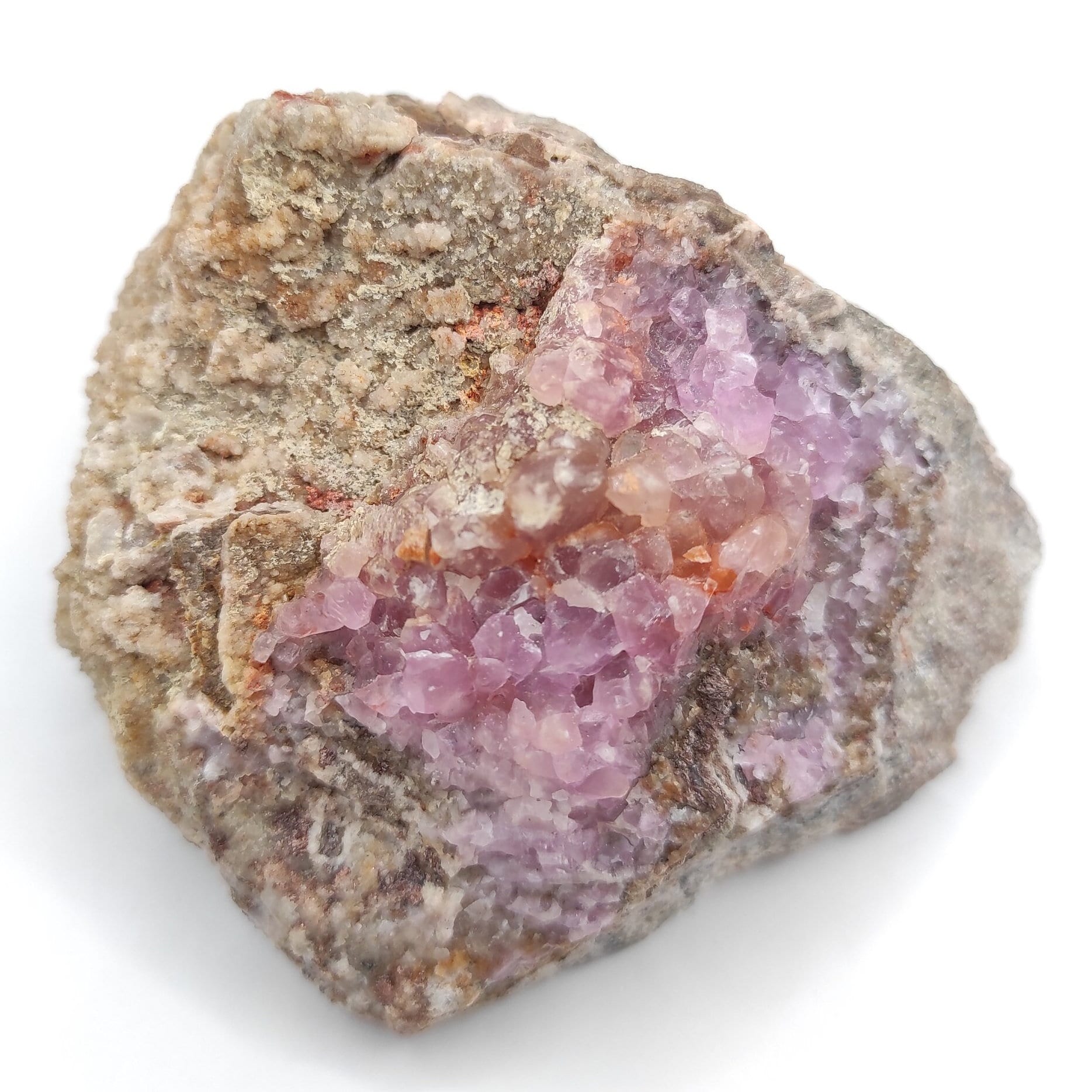 277g Cobalto Calcite in Matrix - Pink Cobalt Calcite from Bou Azzer, Morocco - Salrose Crystal - Cobaltocalcite Mineral Specimen