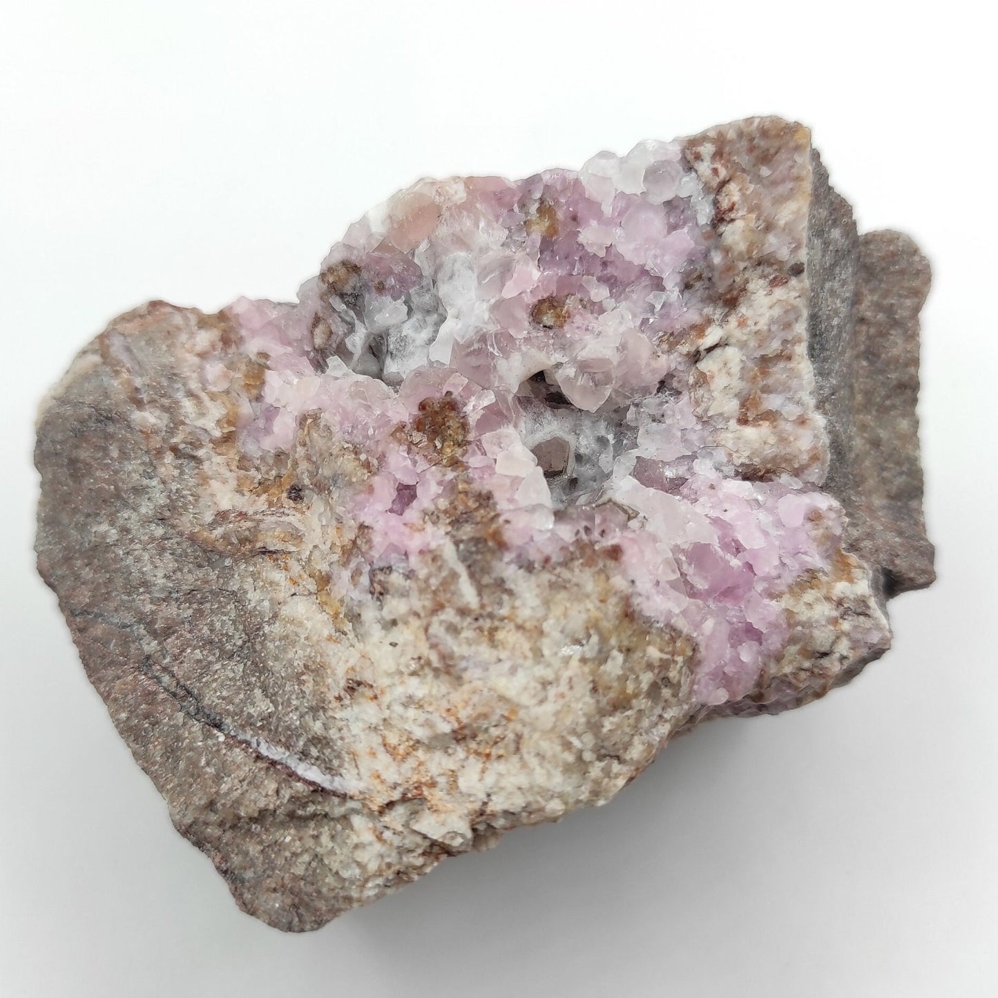 349g Cobalto Calcite in Matrix - Pink Cobalt Calcite from Bou Azzer, Morocco - Salrose Crystal - Cobaltocalcite Mineral Specimen