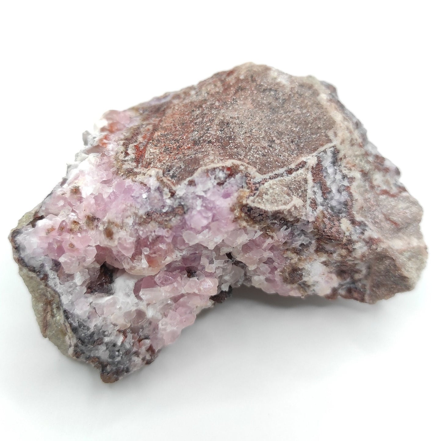 232g Cobalto Calcite in Matrix - Pink Cobalt Calcite from Bou Azzer, Morocco - Salrose Crystal - Cobaltocalcite Mineral Specimen