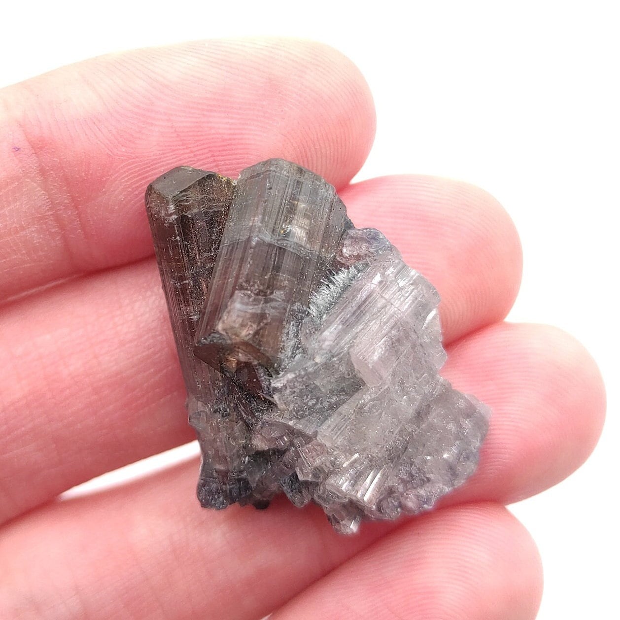 43ct Tourmaline Crystal Specimen - Dark Blue Indicolite Tourmaline / Grey Tourmaline from Afghanistan - Natural Tourmaline Mineral Cluster