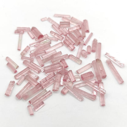 27.40ct Pink Tourmaline Lot - Natural Pink Tourmaline Sticks - Pink Tourmaline Rough Gemstones - Natural Tourmaline Afghanistan - Loose Gems