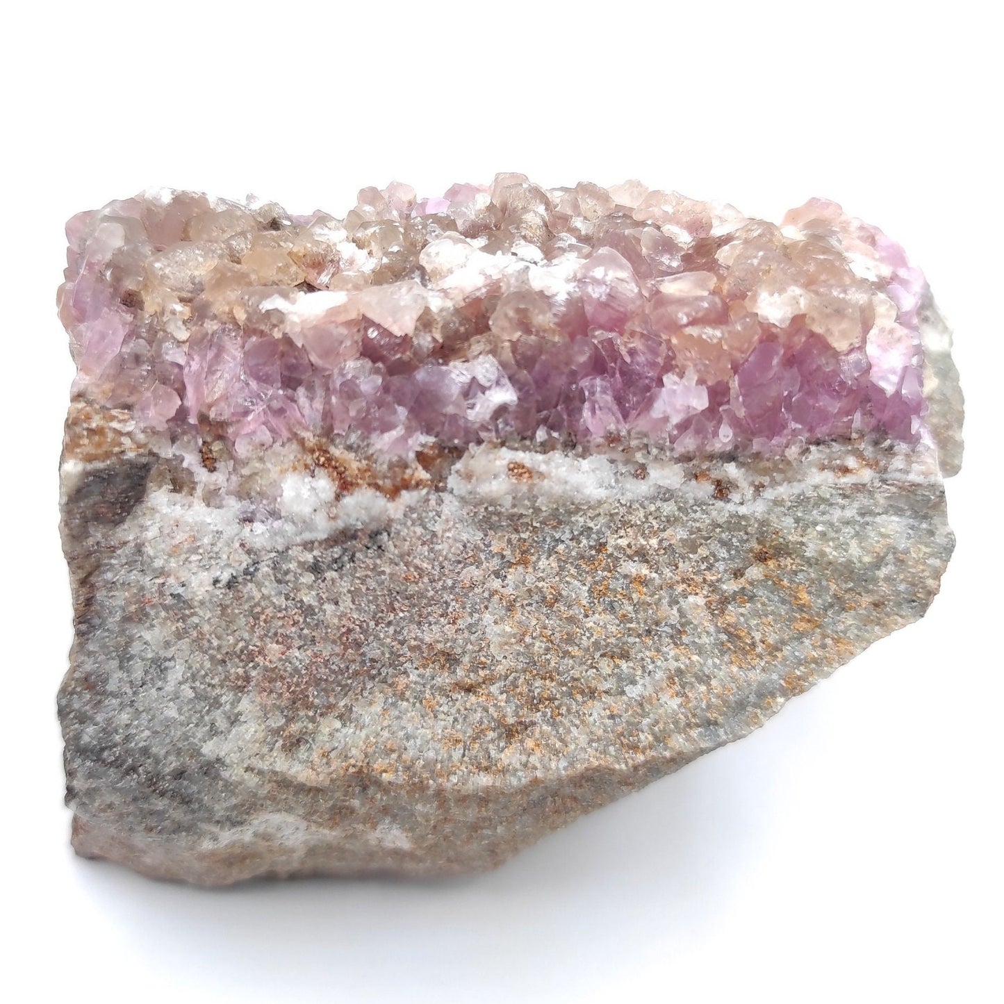 443g Cobalto Calcite in Matrix - Pink Cobalt Calcite from Bou Azzer, Morocco - Salrose Crystal - Cobaltocalcite Mineral Specimen