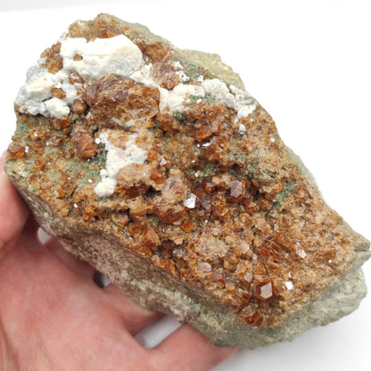 614g Garnet Mineral Specimen - Natural Orange Garnet on Matrix - Rough Garnet Cluster - Orange Garnet Crystal - Garnet from Afghanistan