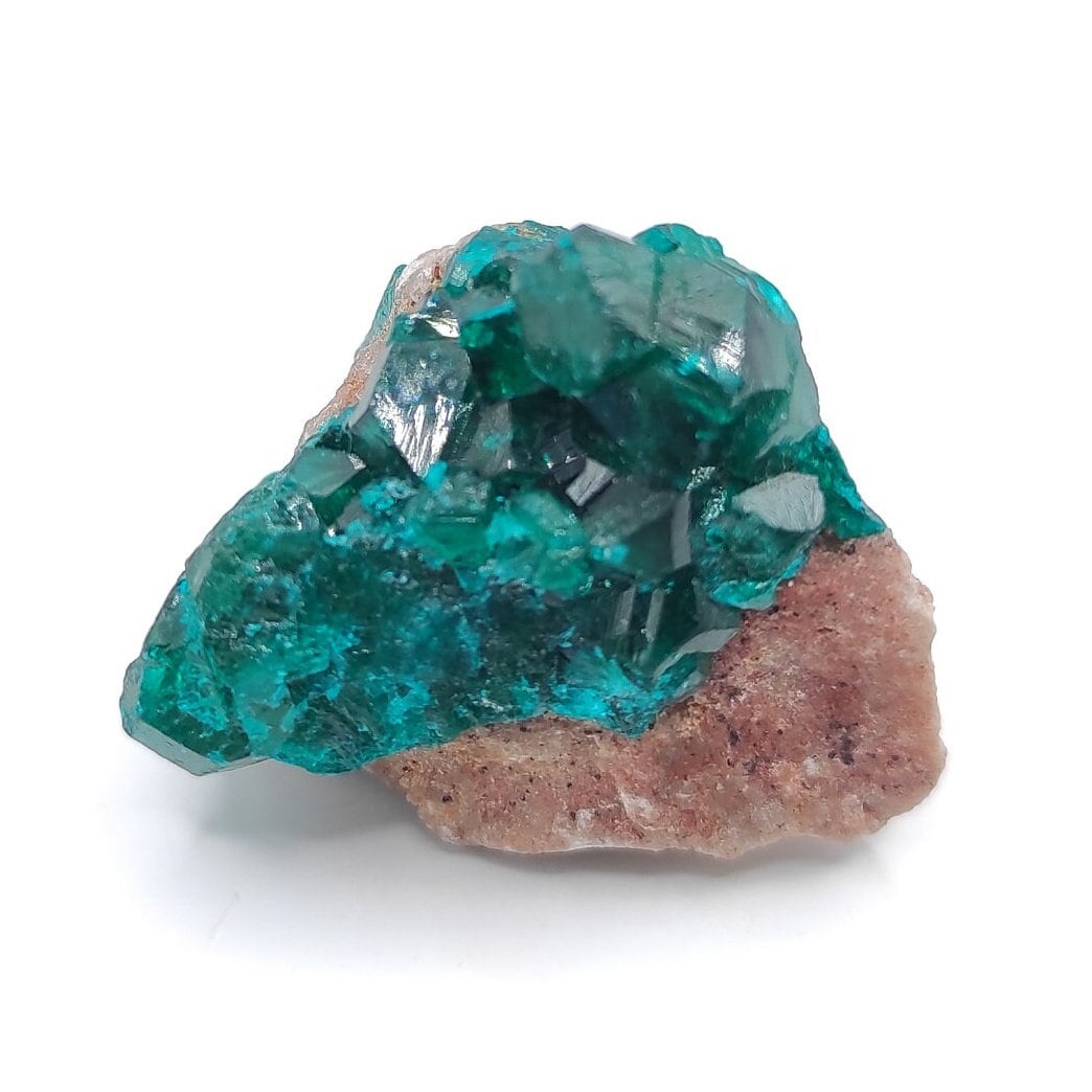 10g Dioptase Crystal from Congo - Natural Green Dioptase Mineral Specimen - Small Dioptase Specimen - Raw Dioptase Gem