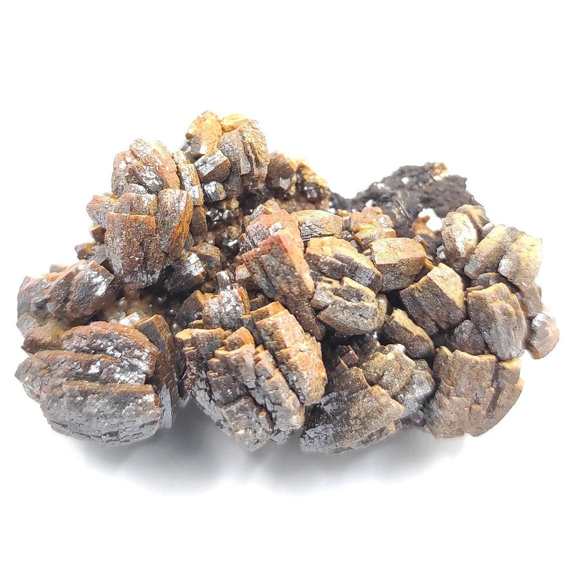 42g Vanadinite var. Endlichite - New Variety Find (April 2023) - Vanadinite Mineral Specimen from Mibladen, Morocco - Coud'a Workings