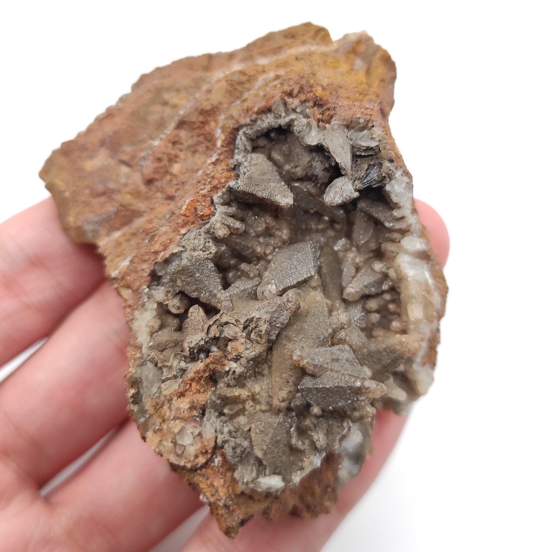 86g UV Reactive Calcite - Phosphorescent Calcite Specimen - Cambridge Cove, Nova Scotia, Canada - UV Minerals - Minerals with Afterglow