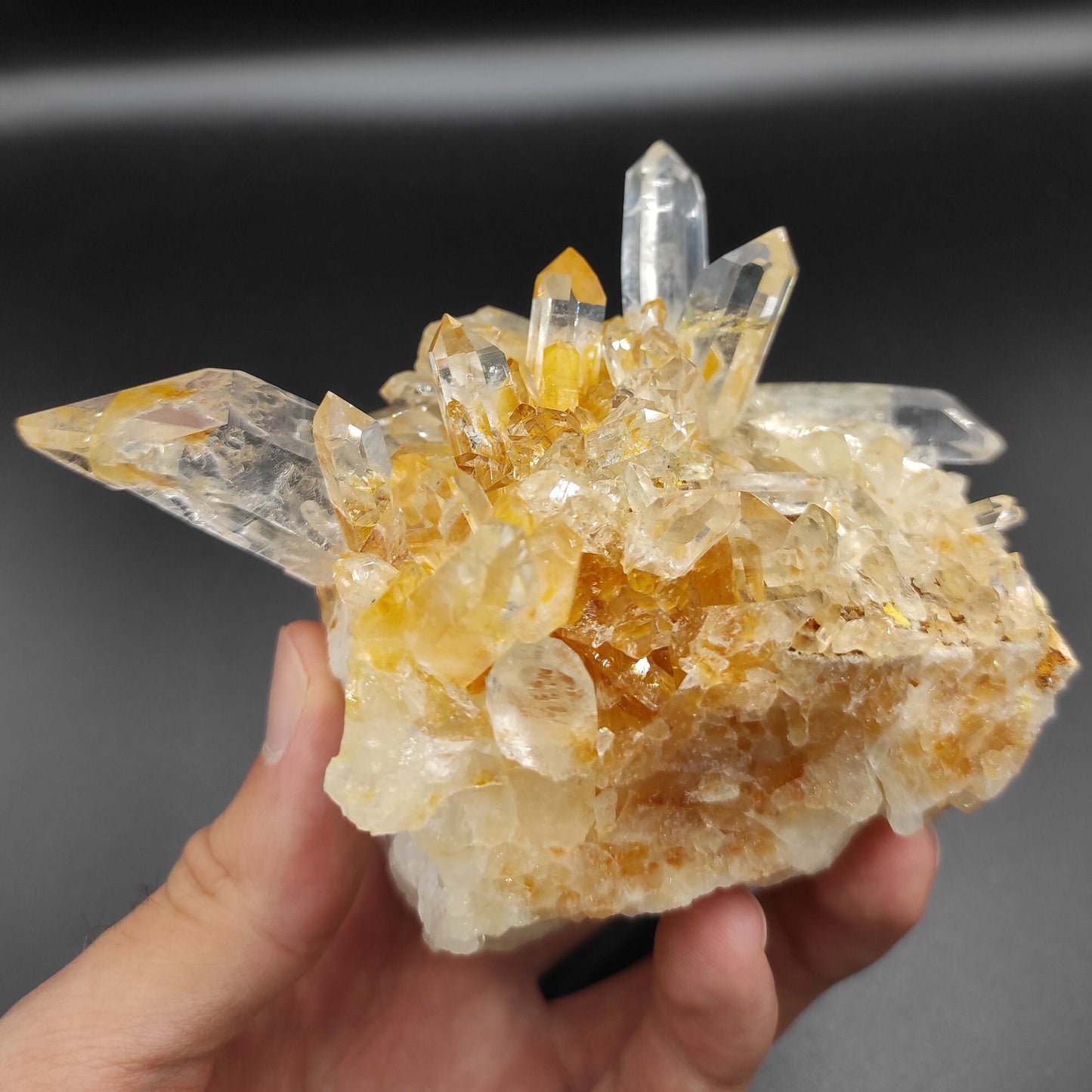 655g Crystallized Clear Quartz Specimen