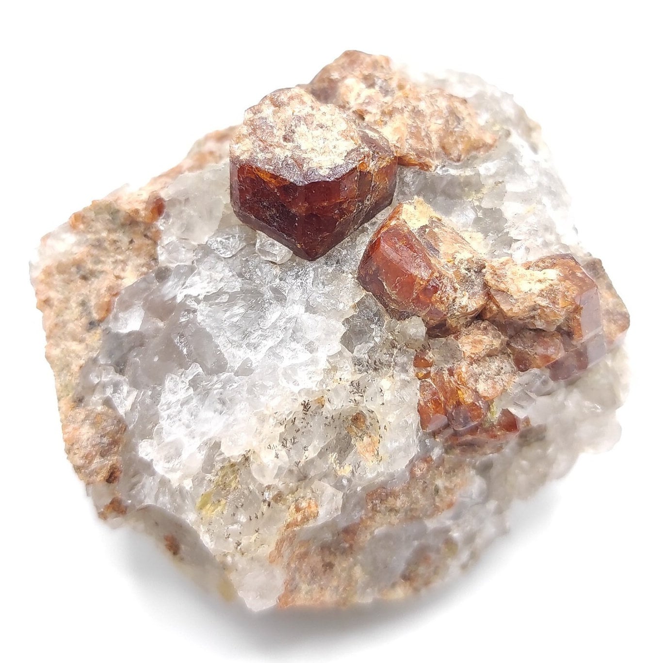 119g Garnet Specimen Natural Red Garnet Crystal Orange Garnet Crystal Raw Garnet Gemstone from China Mineral Specimen Raw Crystals Gem