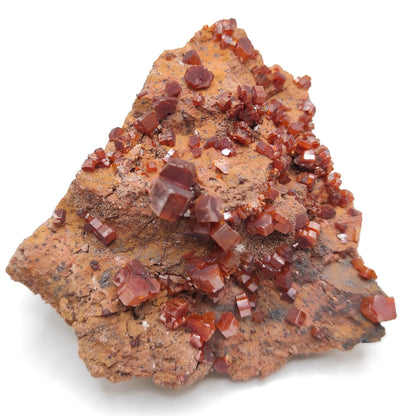 239g Vanadinite Crystal Specimen Natural Vanadinite from Mibladen Morocco Raw Crystal Cluster Red Orange Vanadinite Rough Gem Crystal
