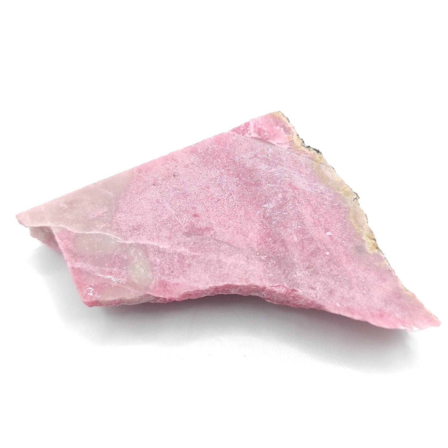 27.9g Rhodonite Slab from Yukon, Canada - Natural Pink Rhodonite Slab - Slabs for Cabbing - Rough Rhodonite from Evelyn Creek, Canada