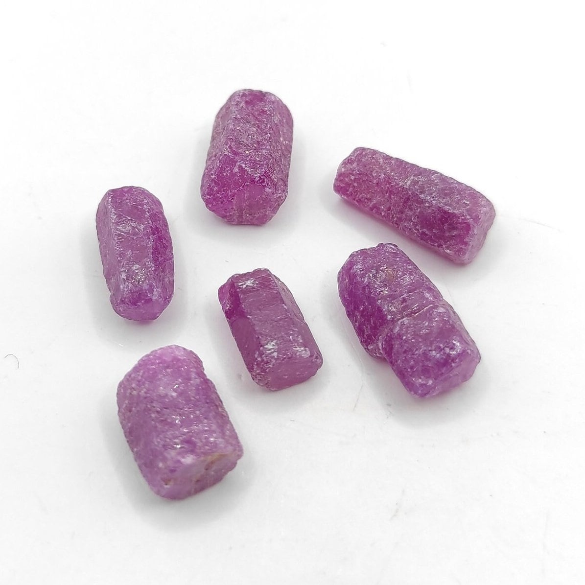 7.49g Lot of Ruby Crystals - Madagascar Rubies - UV Reactive - Loose Gemstones - Terminated Ruby Crystals - Loose Rough Gems - Unheated