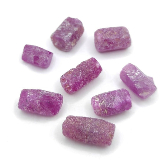 10.95g Lot of Ruby Crystals - Madagascar Rubies - UV Reactive - Loose Gemstones - Terminated Ruby Crystals - Loose Rough Gems - Unheated