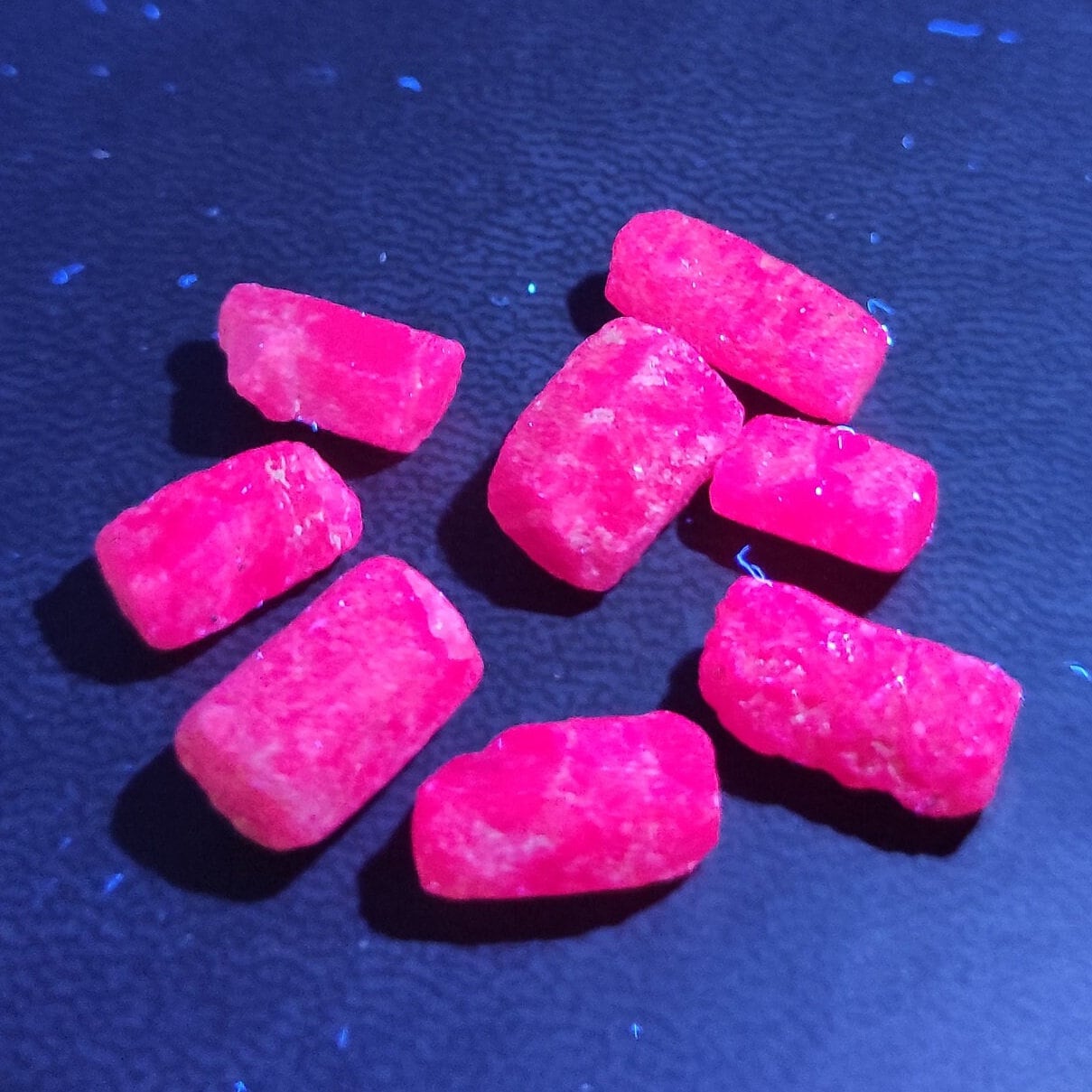 10.95g Lot of Ruby Crystals - Madagascar Rubies - UV Reactive - Loose Gemstones - Terminated Ruby Crystals - Loose Rough Gems - Unheated