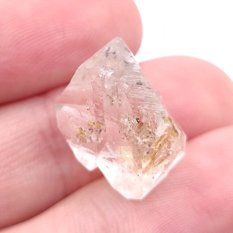 2.90g Petroleum Quartz Gem - Natural Petroleum Quartz - Diamond Quartz Crystal - Enhydro Quartz Gemstones - Natural UV Fluorescent Quartz