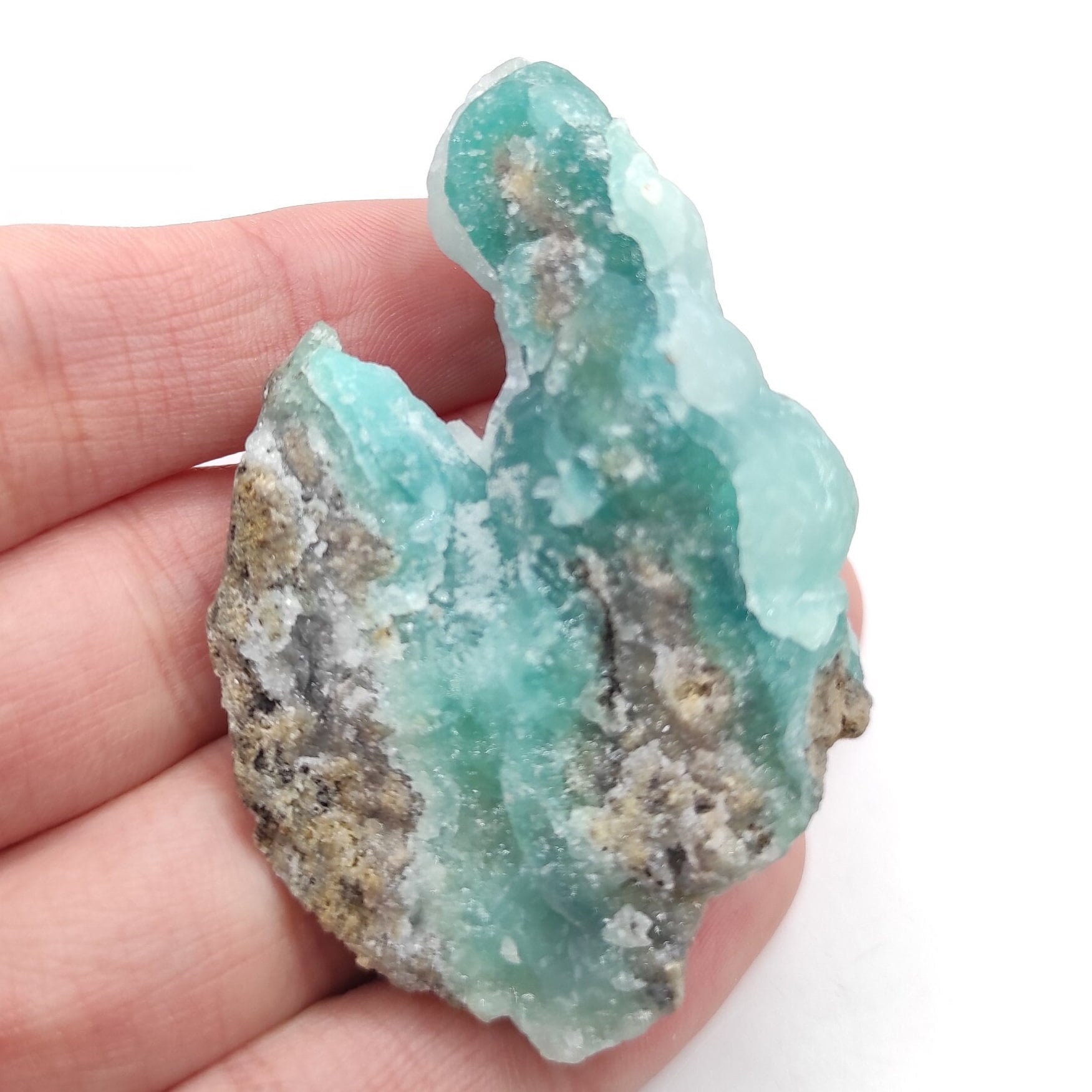 72g Hemimorphite Specimen - High Quality Blue Hemimorphite Mineral Specimen - Palabanda, Republic of Congo - Hemimorphite Crystal