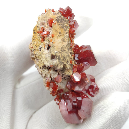 58g Skeletal Vanadinite on Matrix - Mibladen, Morocco - Vanadinite Crystals - Natural Red Vanadinite - Mineral Specimen - Rough Vanadinite