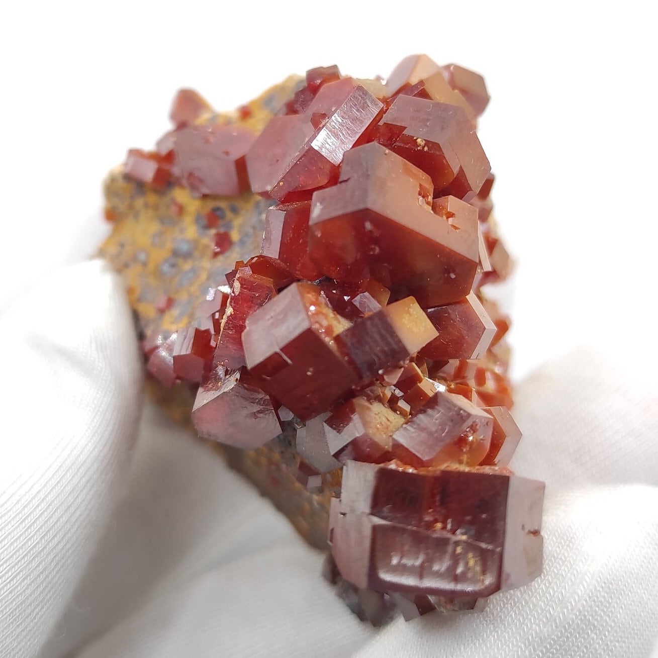95g Skeletal Vanadinite on Matrix - Mibladen, Morocco - Vanadinite Crystals - Natural Red Vanadinite - Mineral Specimen - Rough Vanadinite