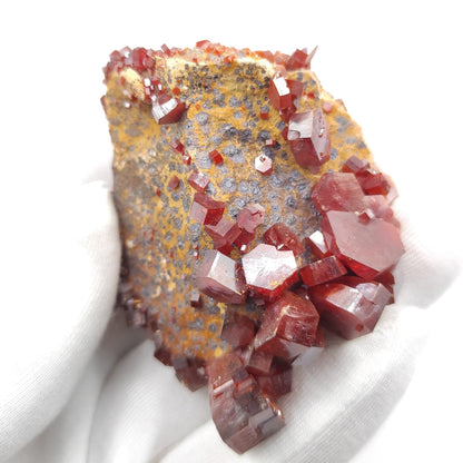 95g Skeletal Vanadinite on Matrix - Mibladen, Morocco - Vanadinite Crystals - Natural Red Vanadinite - Mineral Specimen - Rough Vanadinite