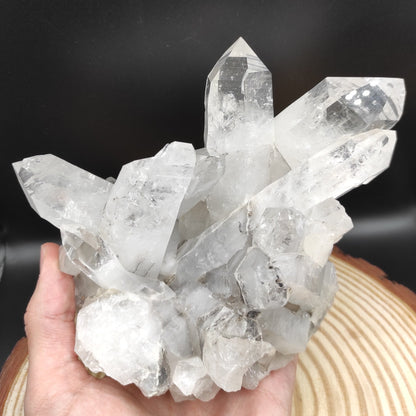 1.29kg XL Clear Quartz Specimen - Clear Quartz Statement Pieces from Belleza, Colombia - Large Quartz Crystal Clusters - Raw Quartz