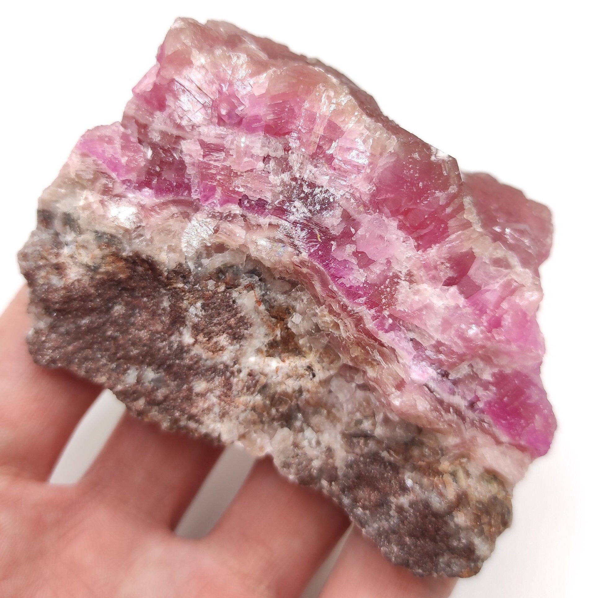230g Cobalto Calcite - Pink Cobalt Calcite from Bou Azzer, Morocco - Salrose Stone - Cobaltocalcite Mineral Specimen - Pink Calcite Crystal