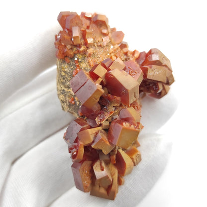 58g Skeletal Vanadinite on Matrix - Mibladen, Morocco - Vanadinite Crystals - Natural Red Vanadinite - Mineral Specimen - Rough Vanadinite