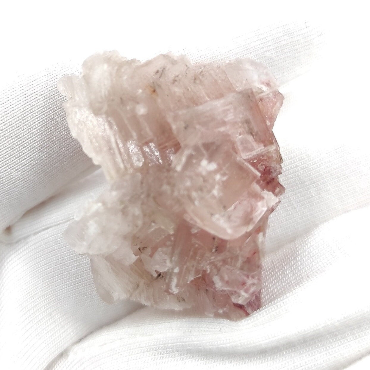 11g Pink Halite Salt Crystal from Searles Lake, Trona, California - Natural Pink Salt Crystal Specimen - Rare Halite Salt Mineral - Mini Gem