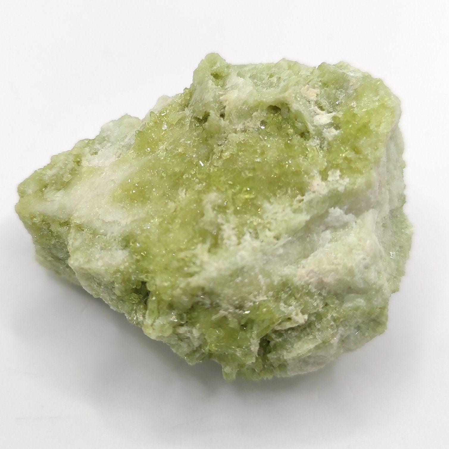 2008 Old Find - 62g Vesuvianite Mineral Specimen - Vesuvianite Crystal - Jeffrey Mine, Asbestos, Quebec - Canadian Mineral Specimens