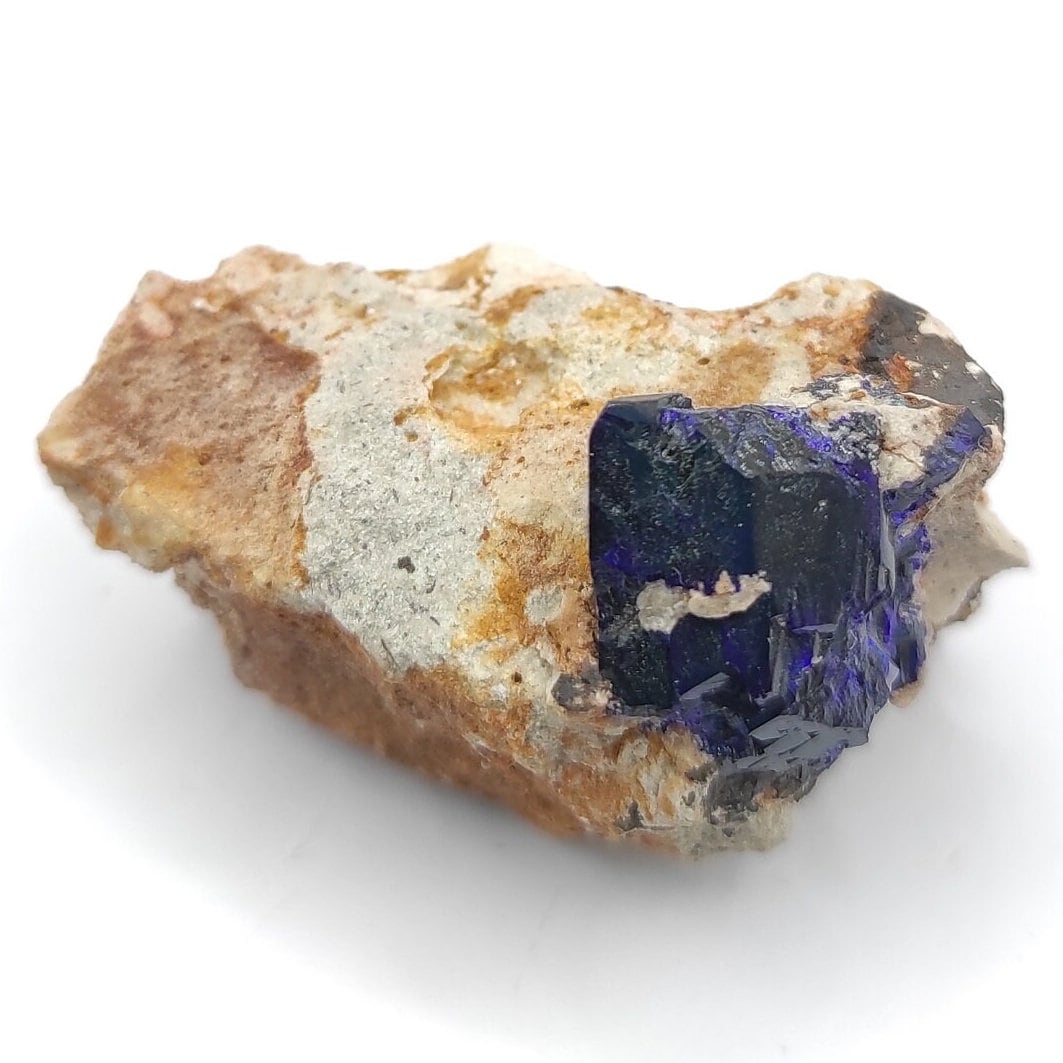24g Crystallized Azurite - Kerrouchen, Morocco - Blue Azurite Specimen - High Quality Blue Azurite - Azurite Mineral Specimen