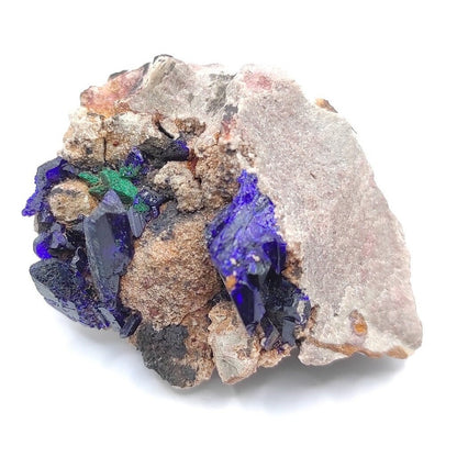 17g Crystallized Azurite - Kerrouchen, Morocco - Blue Azurite Specimen - High Quality Blue Azurite - Azurite Mineral Specimen