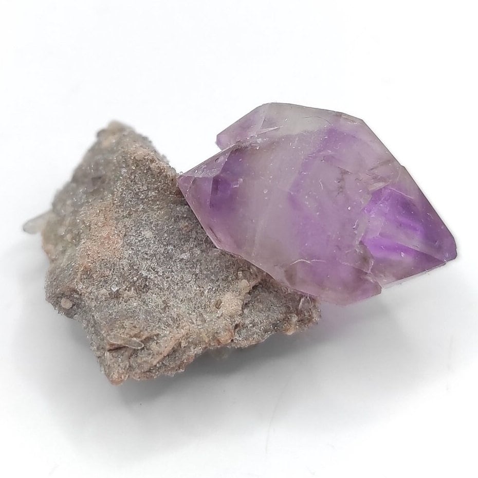 7.40g Double Terminated Amethyst from Kazakhstan - DT Purple Amethyst Crystal - Lake Balkhash, Kazakhstan - Natural Mineral Specimen