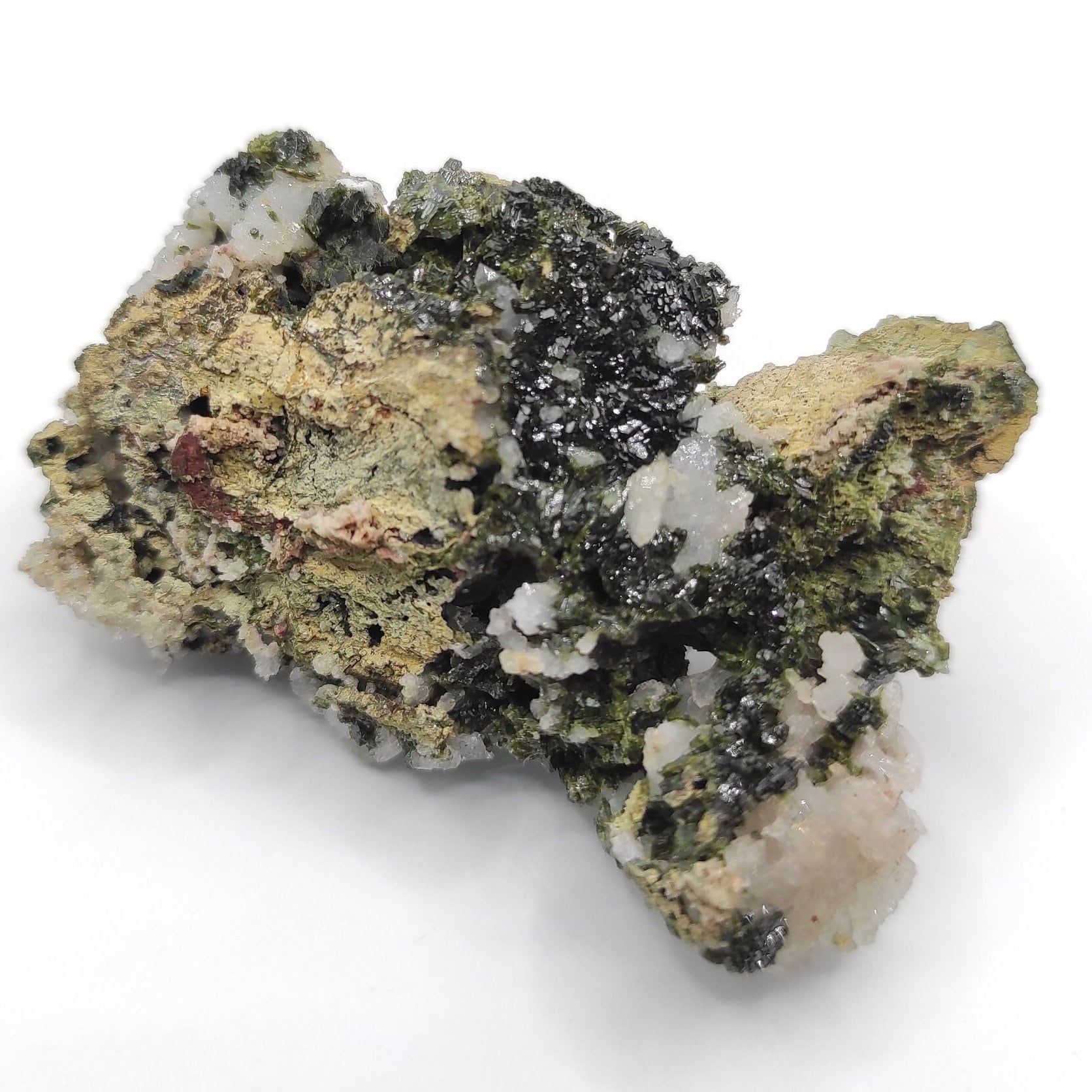 35g Sparkly Epidote & Forest Quartz - Hakkari, Turkey - Epidote with Clear Quartz - Forest Fairy Quartz - Natural Minerals - Rare Find