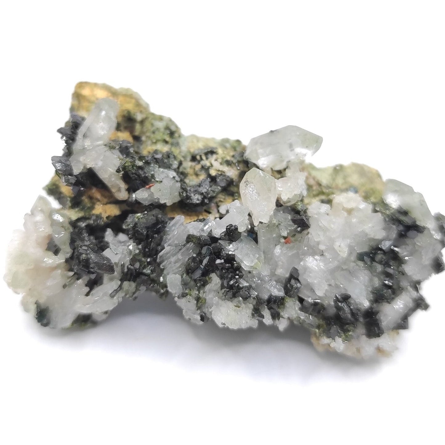 35g Sparkly Epidote & Forest Quartz - Hakkari, Turkey - Epidote with Clear Quartz - Forest Fairy Quartz - Natural Minerals - Rare Find