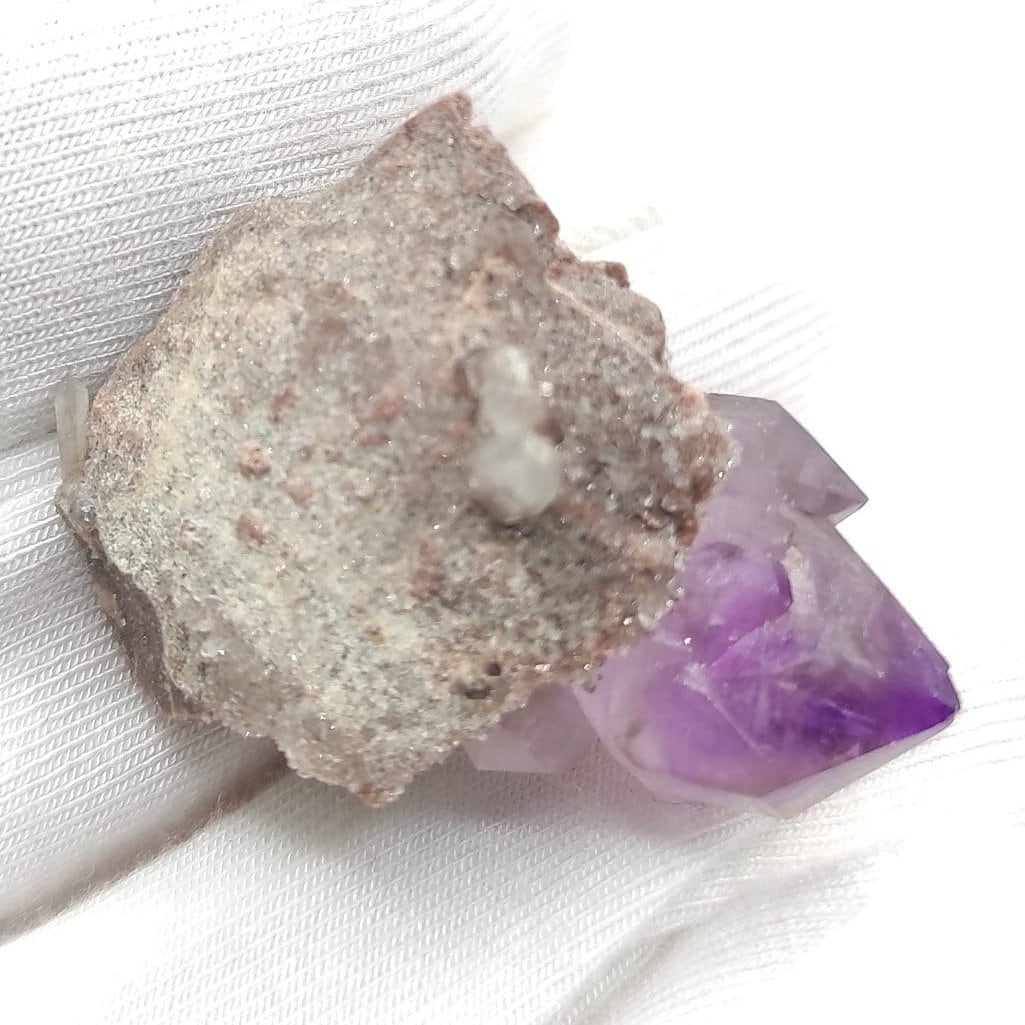 7.40g Double Terminated Amethyst from Kazakhstan - DT Purple Amethyst Crystal - Lake Balkhash, Kazakhstan - Natural Mineral Specimen
