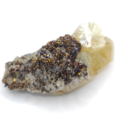 65g Calcite, Chalcopyrite, & Dolomite Specimen - Sweetwater Mine, Missouri - Fine Mineral Specimens - Sweetwater Yellow Calcite Minerals