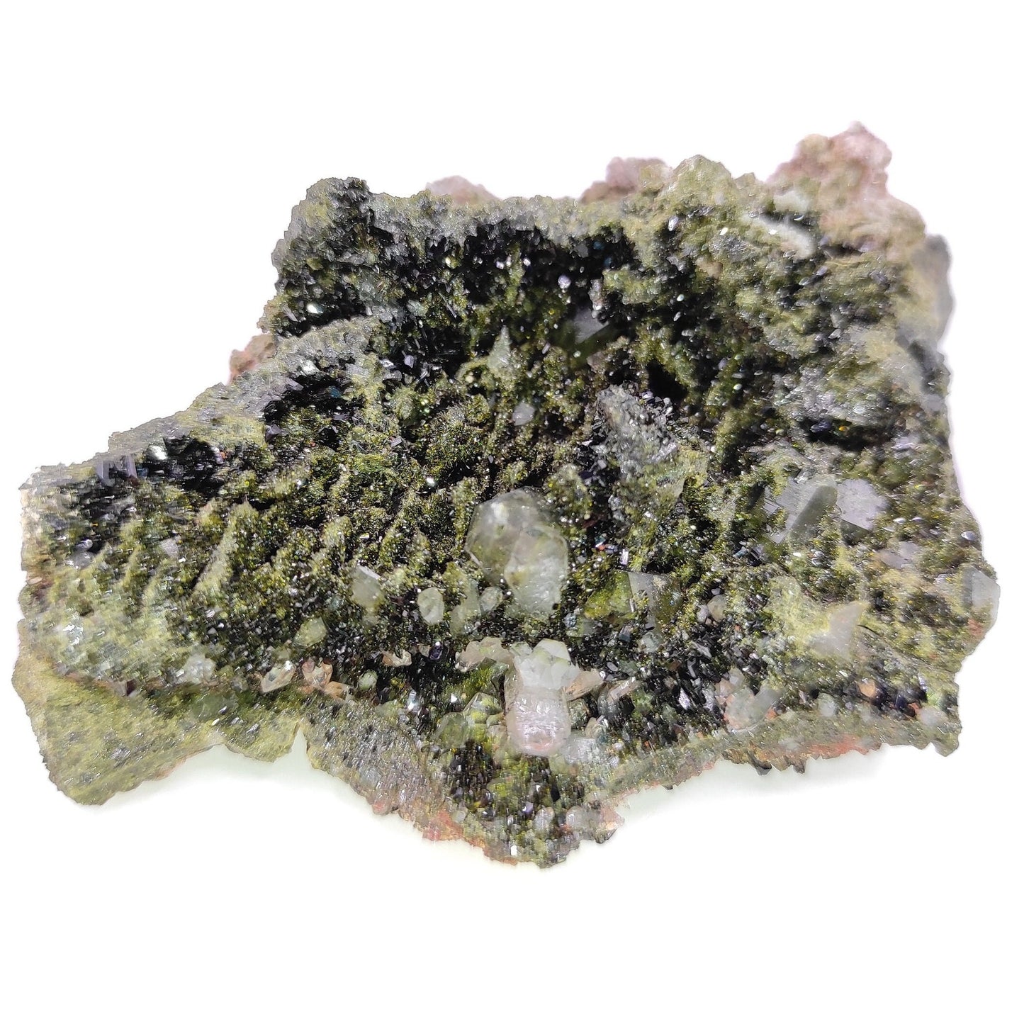 135g Sparkly Epidote & Forest Quartz - Hakkari, Turkey - Epidote with Clear Quartz - Forest Fairy Quartz - Natural Minerals - Rare Find