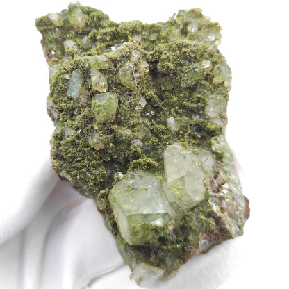166g Sparkly Epidote & Forest Quartz - Hakkari, Turkey - Epidote with Clear Quartz - Forest Fairy Quartz - Natural Minerals - Rare Find