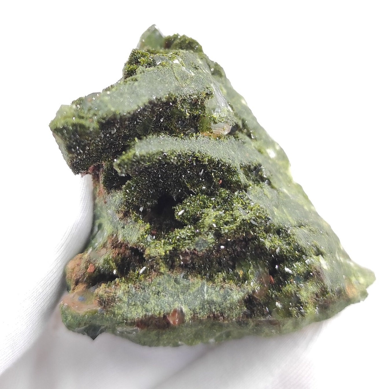136g Sparkly Epidote & Forest Quartz - Hakkari, Turkey - Epidote with Clear Quartz - Forest Fairy Quartz - Natural Minerals - Rare Find
