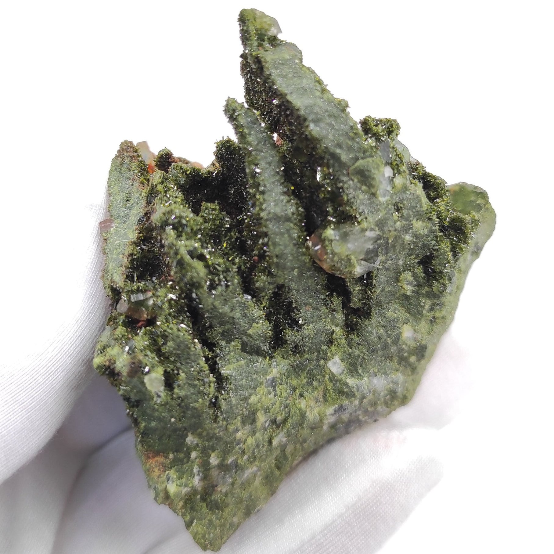 136g Sparkly Epidote & Forest Quartz - Hakkari, Turkey - Epidote with Clear Quartz - Forest Fairy Quartz - Natural Minerals - Rare Find