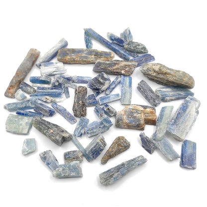 68g Lot of Kyanite - Raw Blue Kyanite - Small Kyanite Crystals - Rough Kyanite from India - Natural Kyanite Gemstones for Jewelry