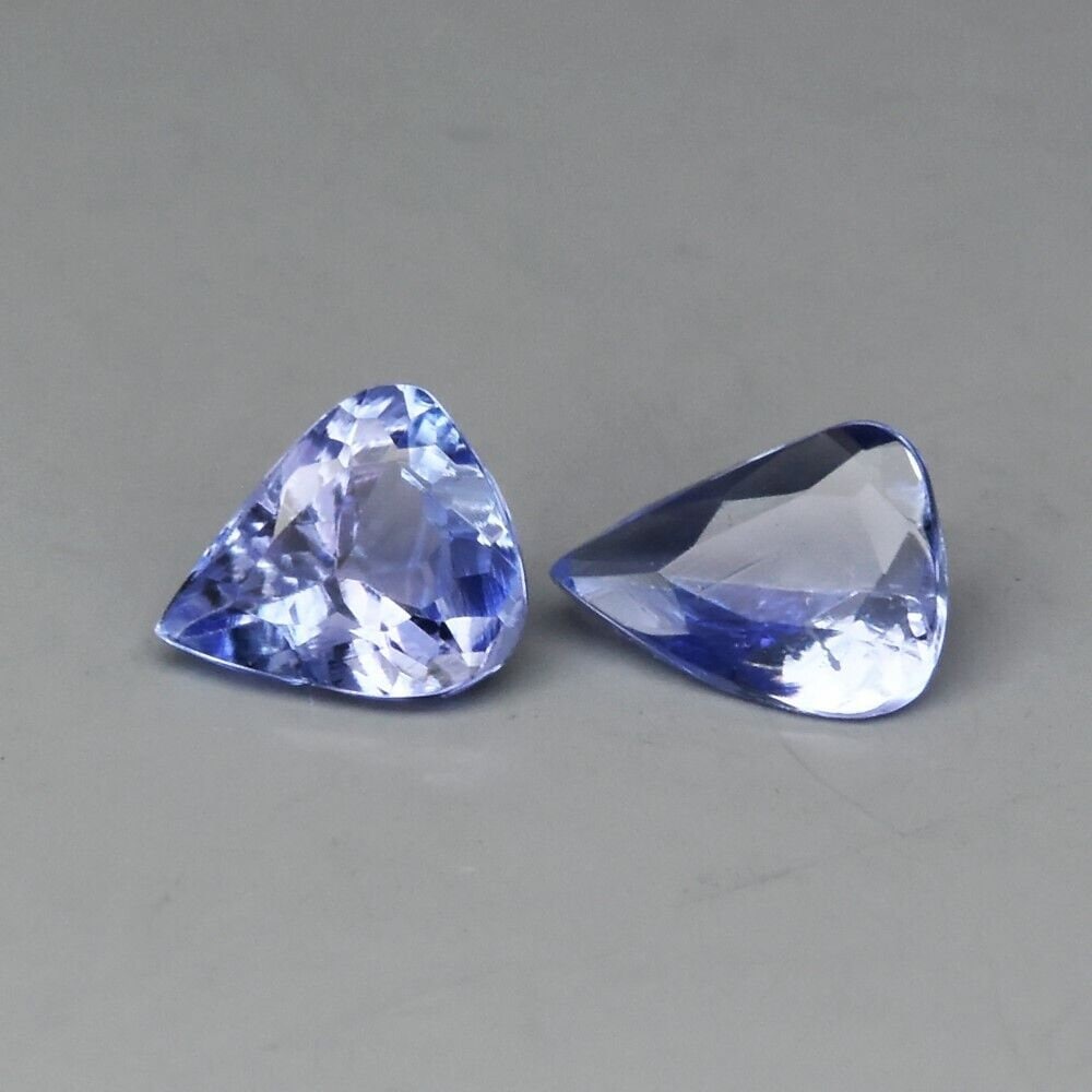 2pc Lot of Violet Blue Tanzanite | 0.48ct Gemstones from Tanzania